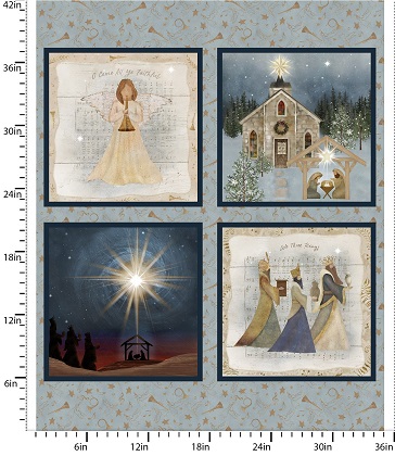 3 Wishes - O'Holy Night - 36' O'Holy Night Panel, Multi