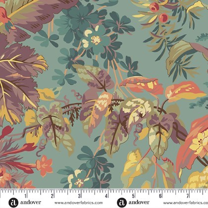 Andover - 108' Botanical Beauties - Foliage, Teal