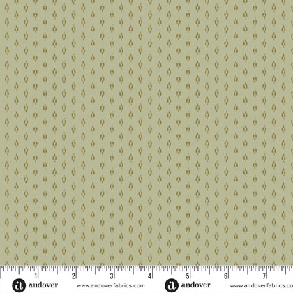 Andover Fabrics - Dahlia - Hollyhock, Eucalyptus