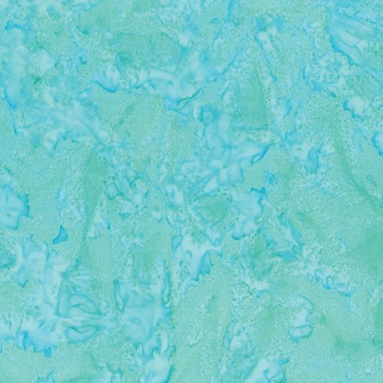 Benartex - Batiks - Bali Sorbet - Shaved Ice, Blue Hawaiin