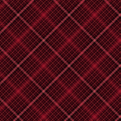 Benartex Traditions - Winter in The Pines - Festive Tartan, Red