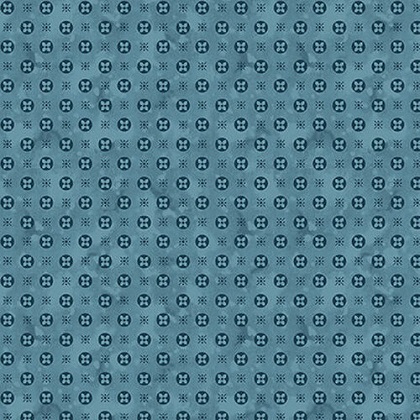 Blank Quilting - Ashton Collection - Circle Clover, Teal