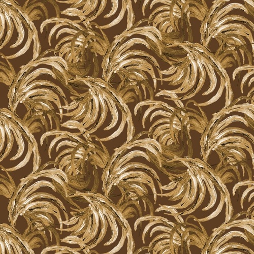 Blank Quilting - Chicken Scratch - Feather Texture, Brown