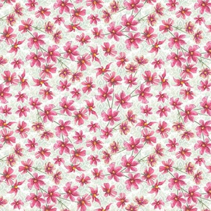 Blank Quilting - Easter Wishes - Small Floral, Pink