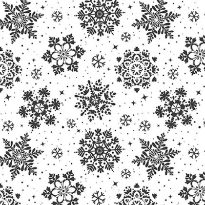 Blank Quilting - Holiday Style - Snowflakes, White