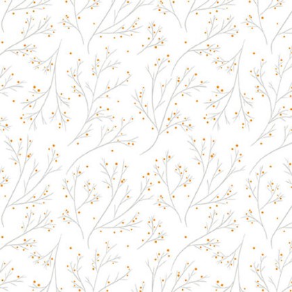 Blank Quilting - Lower The Volume - Branches, White