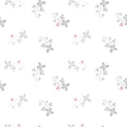 Blank Quilting - Lower The Volume - Floral, White