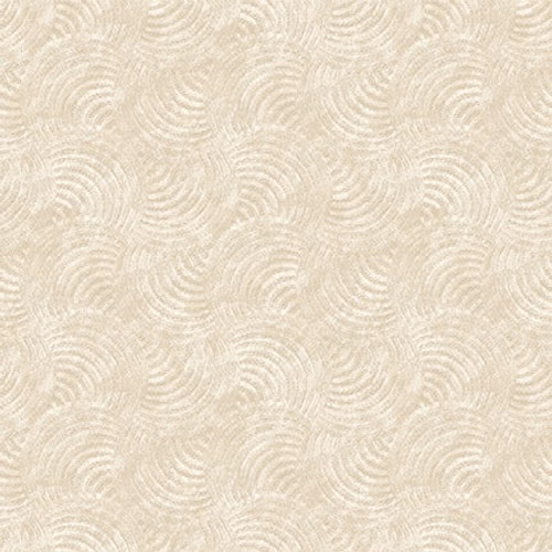 Blank Quilting - Purely Neutral - Circular Abstract, Ivory