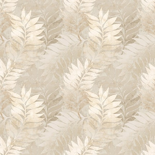 Blank Quilting - Purely Neutral - Leaves, Ivory