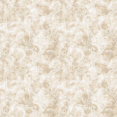 Blank Quilting - Purely Neutral - Paisley, Ivory