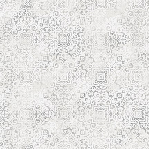 Blank Quilting - Purely Neutral - Scroll, Grey