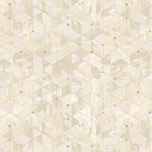 Blank Quilting - Purely Neutral - Texture with Geo Linework, Ivory