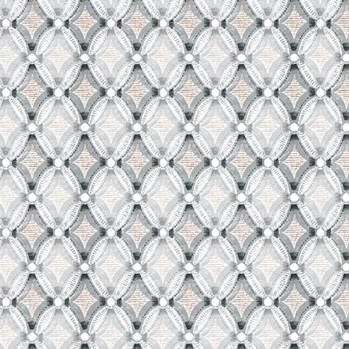 Blank Quilting - Zanzibar - Lattice, Lt Gray