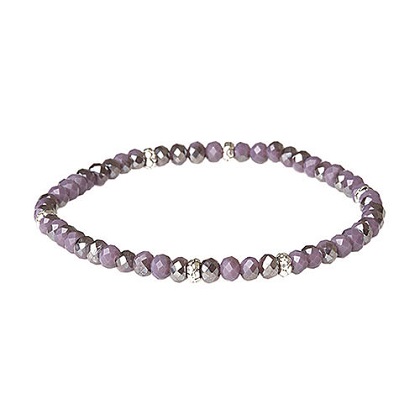 Bracelet - Mini Crystal - Twilight Lavender/Silver