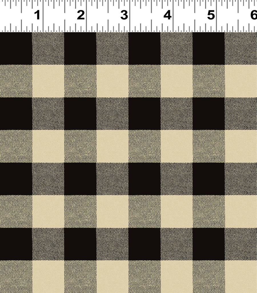 Clothworks - Snow Mountain - Plaid, Dark Butter