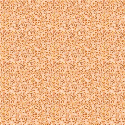 Clothworks - Stephanie - Leaves, Light Orange