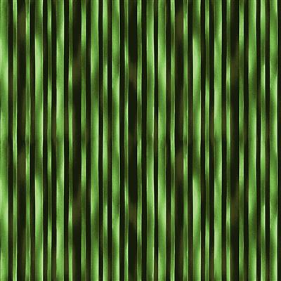 Clothworks - Trellis - Watercolor Stripe, Dark Lime