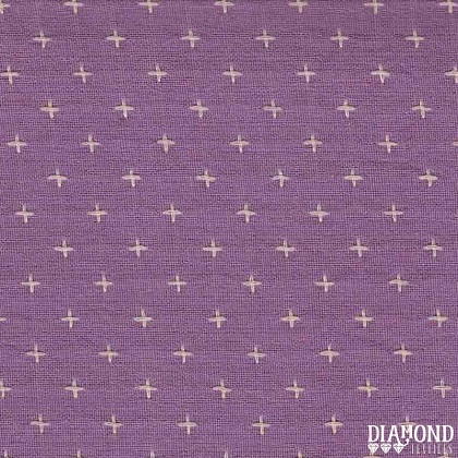 Diamond Textiles - Manchester - Plusses & Crosses, Duchess Lilac