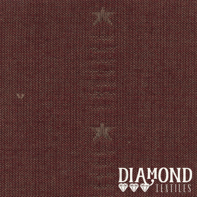 Diamond Textiles - Primitive Stars - Wine with Gold Stars