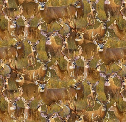 Elizabeth Studio - A Buck Stops Here - Deer Herd, Gold