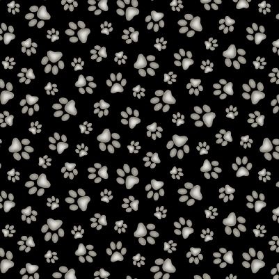 Elizabeth Studio - Dog Breeds - Paw Prints, Black