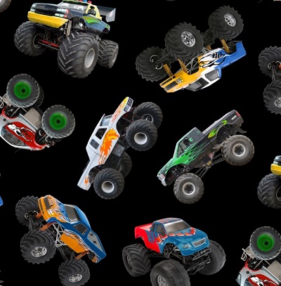 Elizabeth Studio - In Motion - Monster Trucks, Black