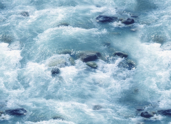 Elizabeth Studio - Landscape Medley - Waves And Rocks, Blue