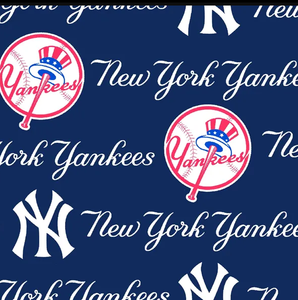 Fabric Traditions - MLB Fleece - New York Yankees, Blue