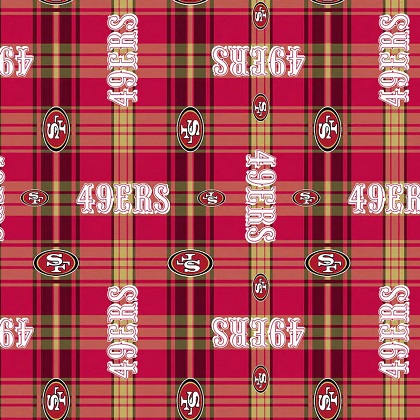 Fabric Traditions - NFL Fleece - San Francisco 49ers, Red