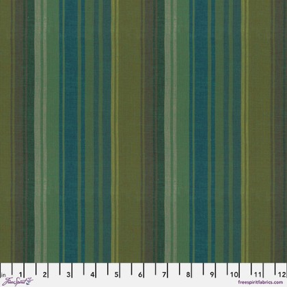 Free Spirit - Kaffe Fassett - Exotic Stripe, Teal