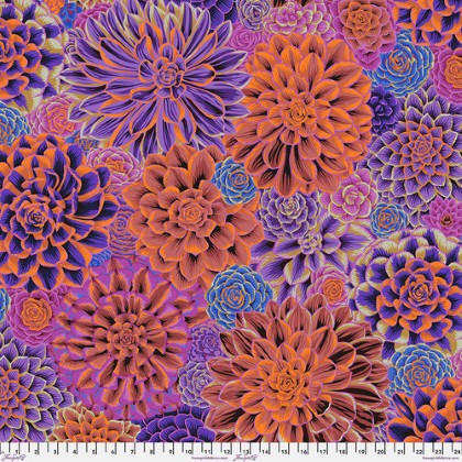 Free Spirit - Kaffe Fassett - House Leeks, Purple