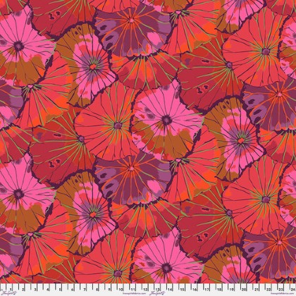 Free Spirit - Kaffe Fassett - Lotus Leaf, Wine