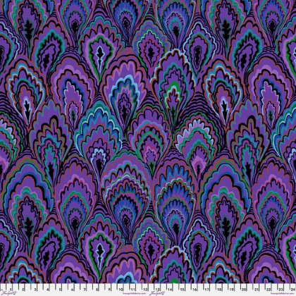 Free Spirit - Kaffe Fassett - Marble Scallops, Purple