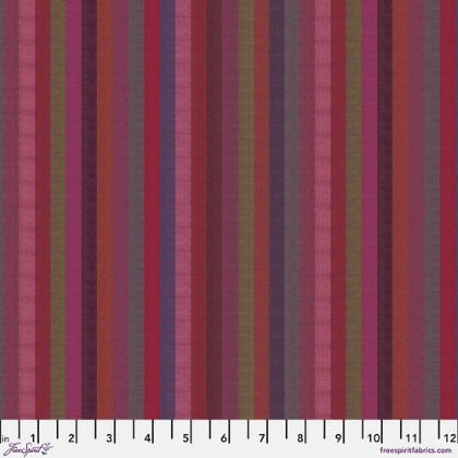 Free Spirit - Kaffe Fassett - Narrow Stripe, Wine