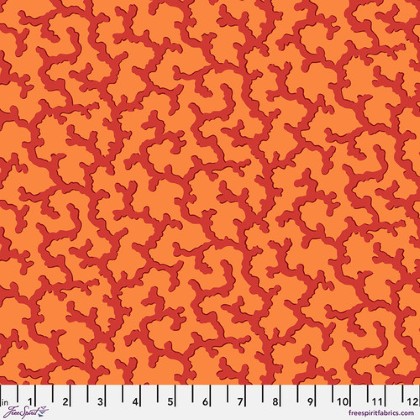 Free Spirit - Kaffe Fassett - Sea Coral, Red