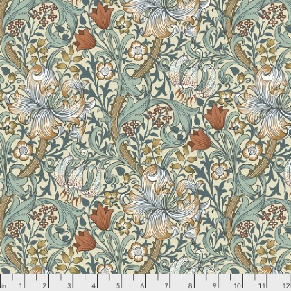 Free Spirit - Morris & Co - Golden Lily, Autumn