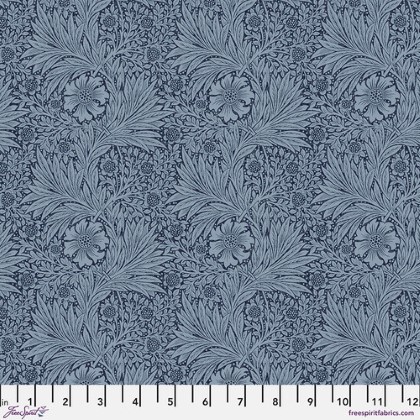 Free Spirit - Morris & Co - Marigold, Navy