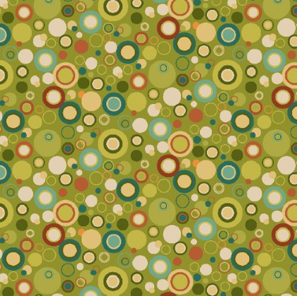 Henry Glass - Bubble Dot Basics, Green