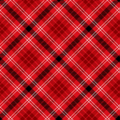 Henry Glass - Snow Crew - Bias Large Plaid, Red