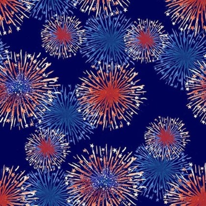 Henry Glass - Wings of Freedom - Fireworks, Blue