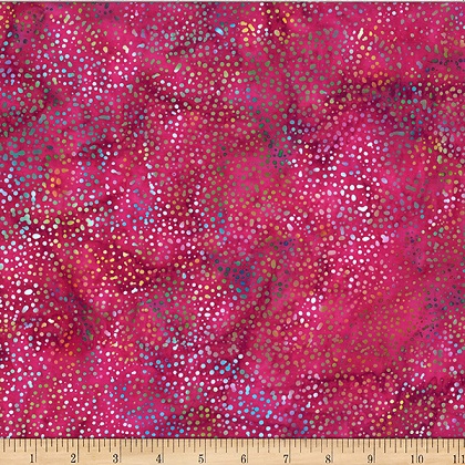 Hoffman California - Bali Batik 2025 - Dotty Blender, Cabernet