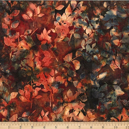 Hoffman California - Bali Batik 2025 - Leaves, Bohemian