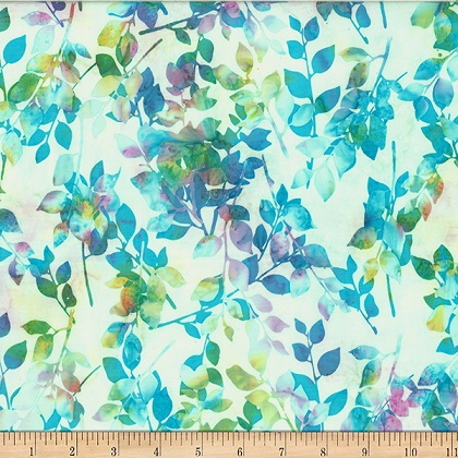 Hoffman California - Bali Batik 2025 - Leaves, Light Bright