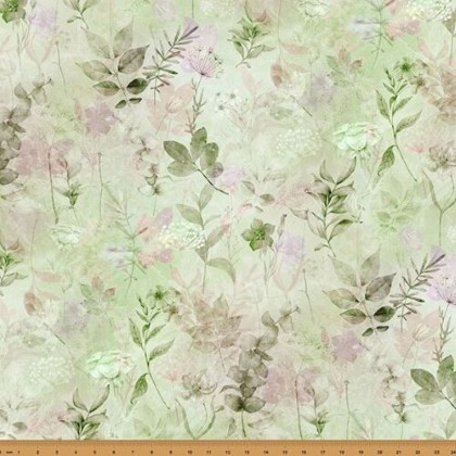 Hoffman California - Blush Garden - Florals, Sage