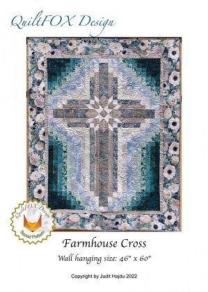 Hoffman Pattern - Farmhouse Cross - 46 x 60'