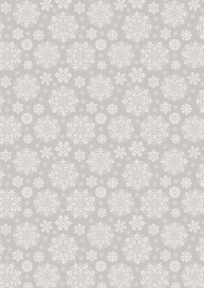 Lewis & Irene - Peace And Joy - Snowflakes, Light Silver