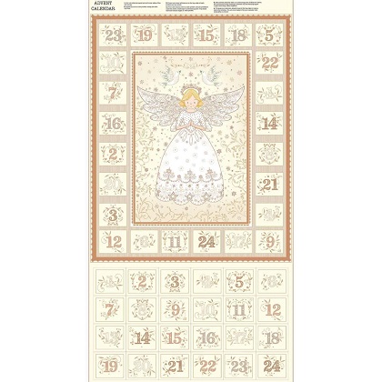 Makower - Angels - 24' Angels Advent Calendar, Cream