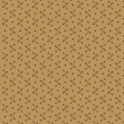 Marcus Fabrics - Butternut and Peppercorn - Paprika, Tan