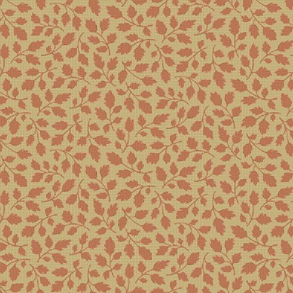 Marcus Fabrics - Ginger Grove - Leaves, Coral