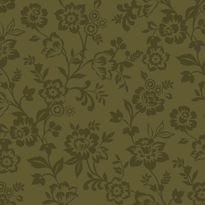 Marcus Fabrics - Ginger Grove - Vines, Green